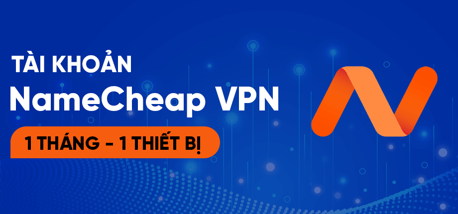Tài khoản NameCheap VPN 1 tháng (1 thiết bị)